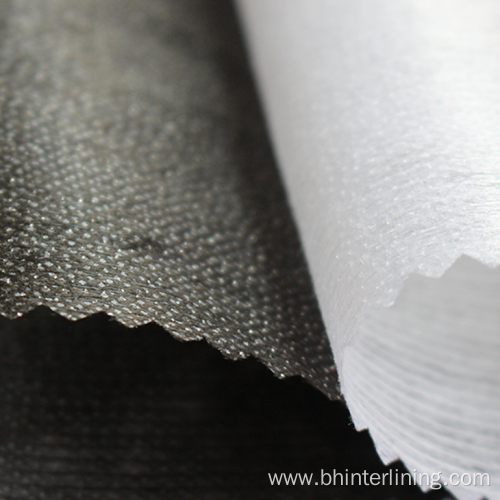 Polyester paste dot non woven fusible garment interlining